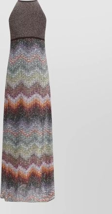 Missoni caperdoni halter neck sleeveless maxi dress
