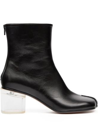 Maison Margiela block-heel ankle boots - women - Calf Leather/Calf Leather/Calf Leather/Rubber - 36.5 - Black