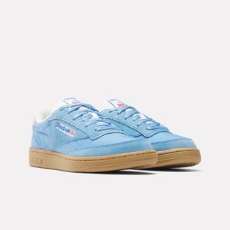 Reebok Classic Sneaker REEBOK CLASSIC CLUB C 85, Damen, Gr. 36,5, essentialblau, chalk, gum, Leder, Synthetik, Textil, Schuhe Sneaker