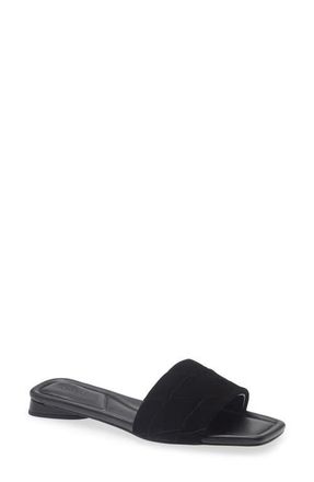 Nordstrom Brynn Slide Sandal in Black at Nordstrom, Size 9.5