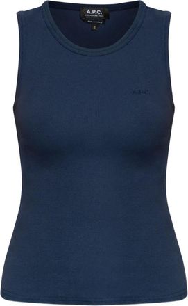 A.P.C. Canotta in cotone biologico - Blu