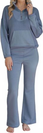 Tribal Rowan Ribbed Pull On Pant In Slate