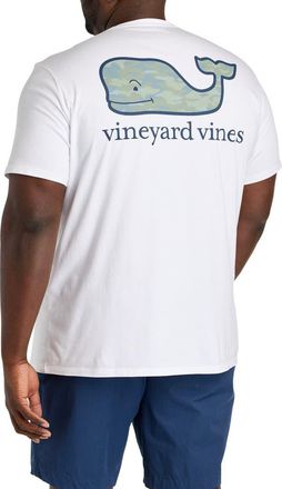 Vineyard Vines Big & Tall Camo Pocket T-Shirt in White at Nordstrom, Size 2X Big