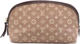 Louis Vuitton Pre-owned Bags, female, Beige, Size: ONE SIZE Pre-owned Canvas Pouch