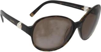 Chanel Pre-owned Accessories, female, Brown, Size: ONE SIZE Pre-owned Vintage Sunglasses