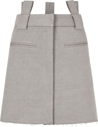TOMBOY jersey pigment mini skirt - Grey