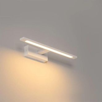 QAZQA Jerre wandlamp - 41.5x13.5x5.5cm - incl. LED - IP44 - mat wit