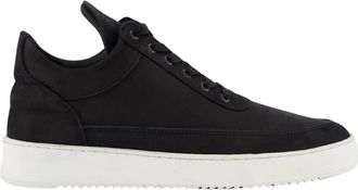 Filling Pieces Ripple Nubuck Low Top Sneakers - Heren - Sneakers - Zwart - 44 EU - Schoenen