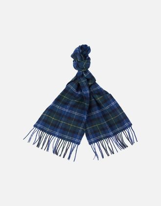 Barbour Mens Barbour Tartan Lambswool Scarf - Navy