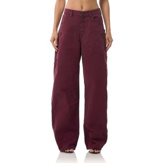 AFRM Bexley Corduroy Pocket Barrel Leg Jeans in Port Royale at Nordstrom Rack, Size 27