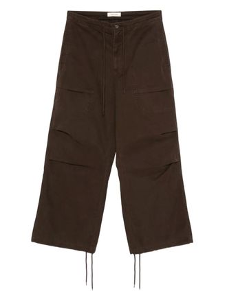 Entire studios drawstring cargo trousers - unisex - Cotton - S - Brown