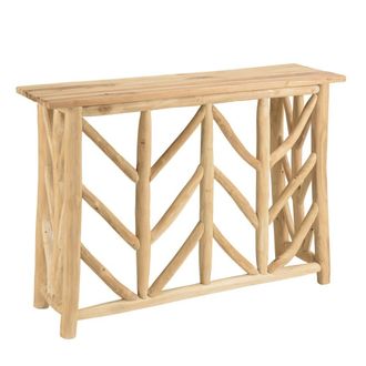 Macabane Consola de madera de teca