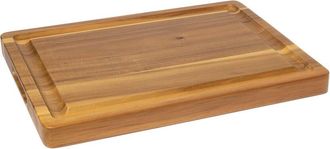 Lipper International Acacia 1.5 Thick Carving Board With Deep Well & Inset Handles