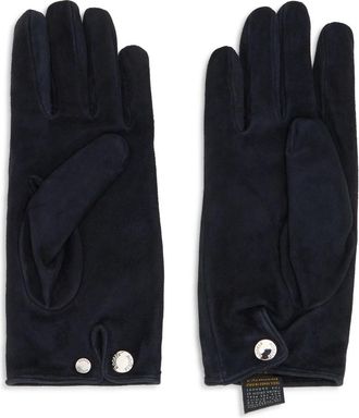 Moorer Guanto Gloves - Dames - Handschoenen - Blauw - 8 IN - Leer - Accessoires