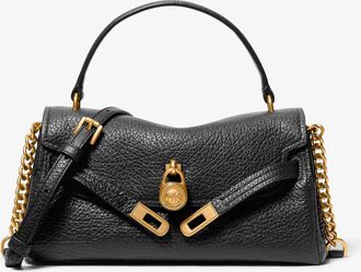 Michael Kors Hamilton Moderne Extra-Small Textured Leather Slouchy Crossbody Bag