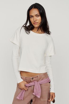 Pilcro Twofer Long Sleeve Tee