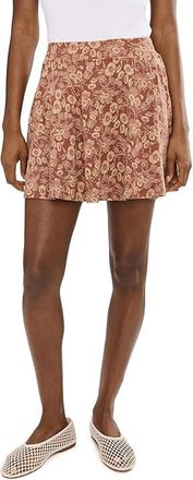 Toad&Co Birdie Skort Womens Skort Copper Print : XS, Tencel/Polyester/Lyocell