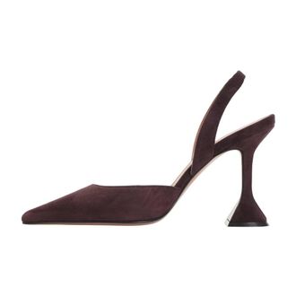 Amina Muaddi Holli Sling 95 - - Shoes - Donna - Viola - 38 1/2 EU