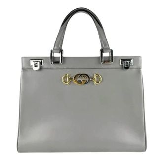 Gucci Pre-owned Handbags, female, Gray, Size: ONE SIZE Pre-owned Vintage Shoulder Bag