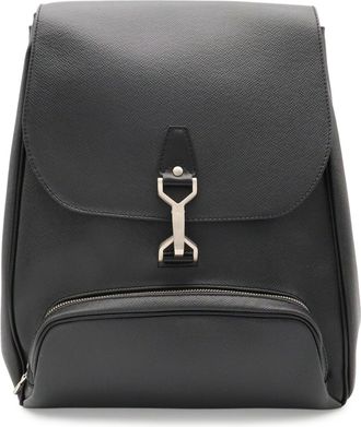 Louis Vuitton Ardoise Black Taiga Leather Leather Backpack (Pre-Owned)