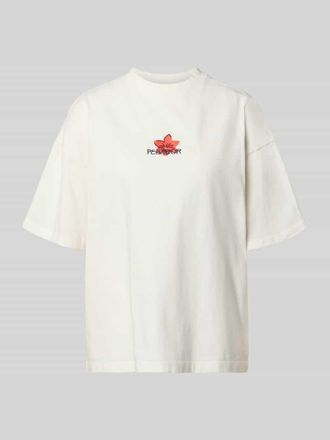 Pegador Oversized Fit T-Shirt mit Label-Stitching Modell MODRA in Beige, Gr&ouml;&szlig;e XL