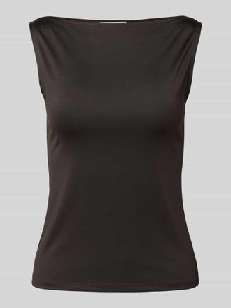 Weekday Tanktop mit U-Boot-Ausschnitt Modell Annie in Schoko, Gr&ouml;&szlig;e XS