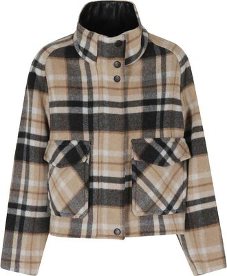 Pinko Pinko - Campanula Caban - Dames - Jassen - Veelkleurig - Maat: XS Zijde