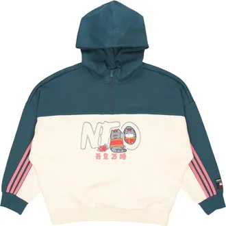adidas (WMNS) adidas Neo X CNY WW Hoodies Green White GP5753