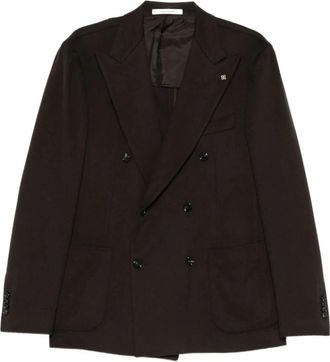 Tagliatore Double-breasted Jasje - Heren - Blazers - Bruin - 3XL - Jassen