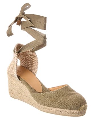 Castaner Carina Canvas Wedge Sandal