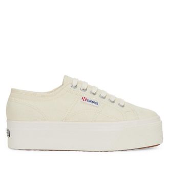 Superga Womens/Ladies 2790 Linea Up Down Trainers (Natural Beige/Avorio) - Size UK 4.5