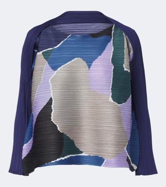 Pleats Please Issey Miyake Surprise! printed pleated top