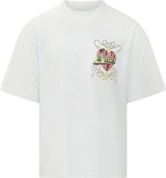 Amiri White Graphic Logo T-Shirt