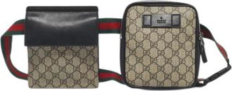 Gucci Pre-owned Canvas Heuptas - Dames - Vintage Heuptassen - Beige - ONE Size - Vintage