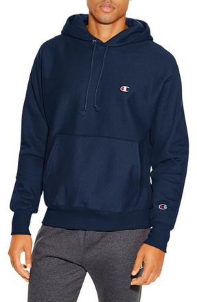 Champion Reverse Weave Pullover Hoodie in Navy at Nordstrom, Size Small