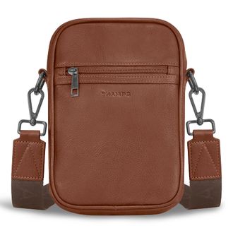 Champs Luggage Onyx / Leather Vertical Cross-Body Bag