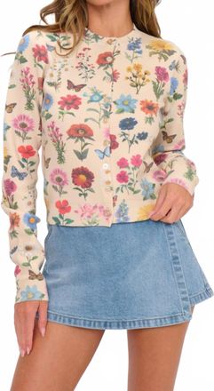 Show me your Mumu Cafe Slim Cardigan In French Floral Knit