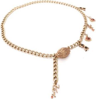 Kurt Geiger Sun Charm Chain Belt in Gold at Nordstrom, Size Large