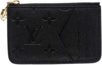 Louis Vuitton Black Noir Leather Coin Purse/Coin Case (Pre-Owned)