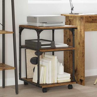 vidaXL vidaXL Supporto per Stampante Legno vecchio 43 x 48 x 64 cm