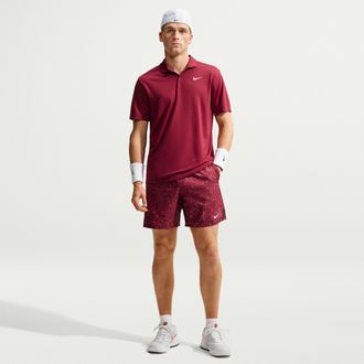 Nike Mens Court Victory Dri-FIT 7 Shorts in Red | IB1080-677
