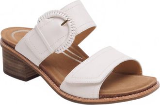 Aetrex Womens Tatiana Block Wedge Sandals In Ivory