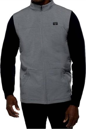 Travis Mathew Top Of The Line Vest In Heather Sleet