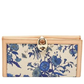 Gucci Pre-owned Wallets, female, Blue, Size: ONE SIZE Pre-owned Canvas wallets