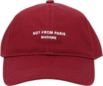 Dr&ocirc;le de Monsieur Red Logo Baseball Cap