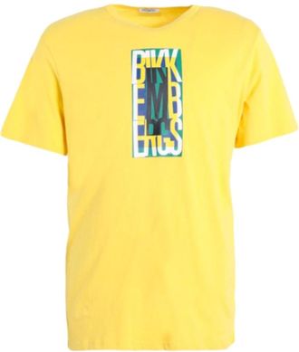 Dirk Bikkembergs T-shirt - Heren - T-shirts - Geel - S - Tops