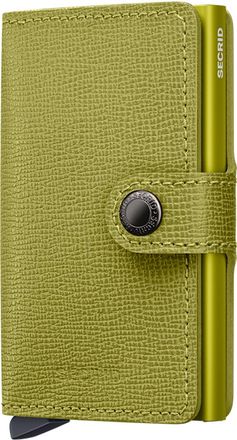 Secrid Miniwallet Crisple in Lime at Nordstrom