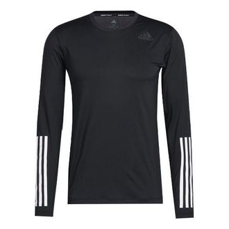 adidas Training Sports Round Neck Long Sleeves Black GL0459