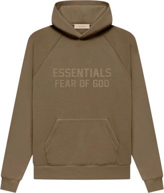 Fear of God Essentials Logo Hoodie - Heren - Hoodies - Bruin - M - Katoen - Hoodies & sweatvesten