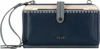 The Sak Iris Smartphone Crossbody Bag in Dusty Blue Block at Nordstrom